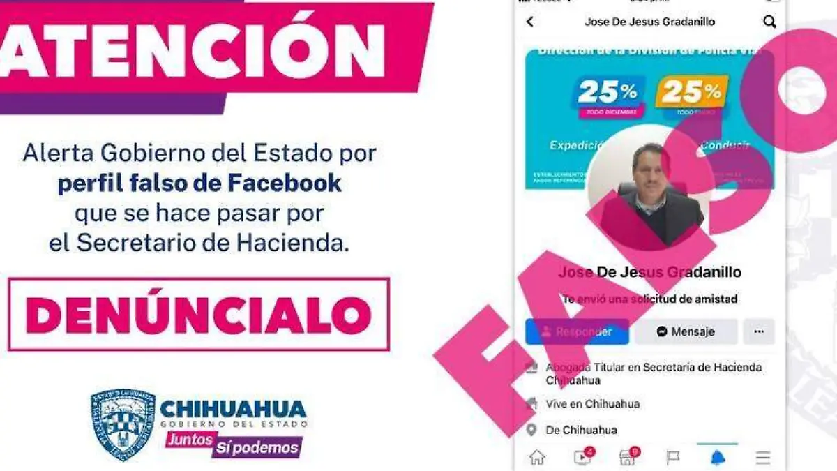 perfil falso del secretario de hacienda